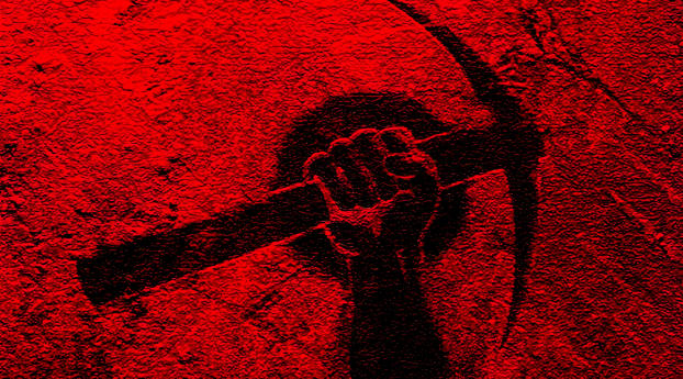 Red Faction Logo Wallpaper 1440x2560 Resolution