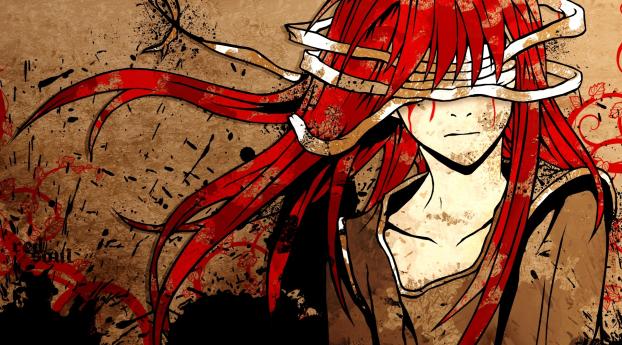 Red Hair Anime Girl Wallpaper 1080x2520 Resolution