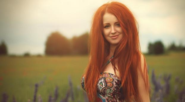 redhead, girl, smile Wallpaper 640x960 Resolution