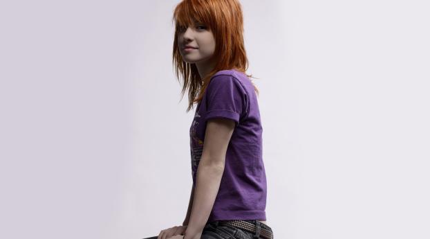 redhead, girl, t-shirt Wallpaper 2560x1024 Resolution