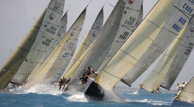 regatta, yacht, racing Wallpaper 320x568 Resolution