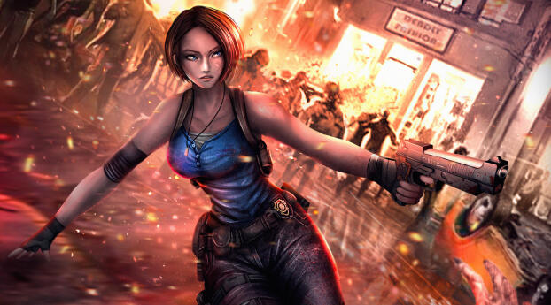 Resident Evil 3 Nemesis 4k Art Wallpaper