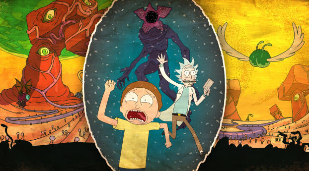 Rick And Morty 2017 Wallpaper 1080x2244 Resolution