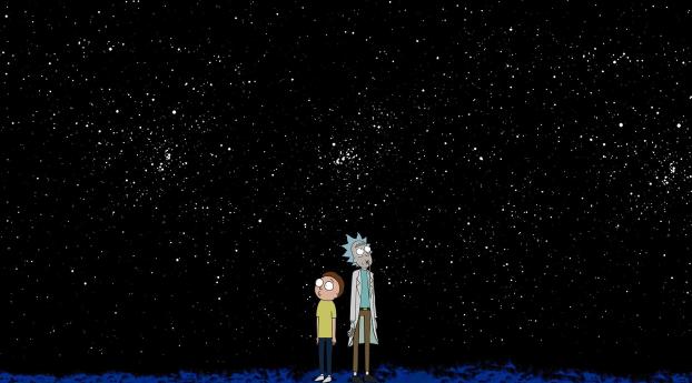 Rick And Morty Space Wallpaper 320x240 Resolution