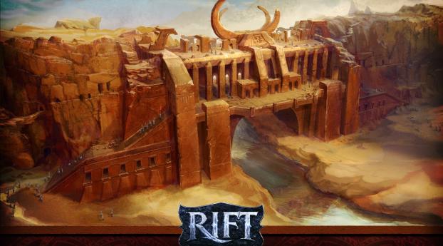 rift, river, construction Wallpaper 2560x1024 Resolution