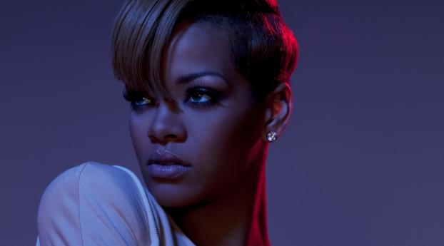 Rihanna In Short Haircut Wallpaper 3000x3000 Resolution