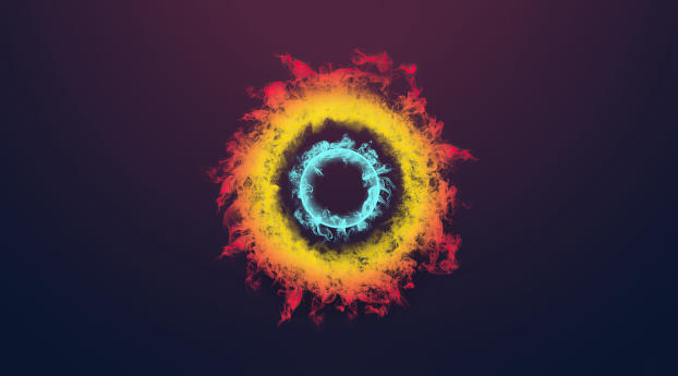 Rings of Ice and Fire Wallpaper 720x1520 Resolution