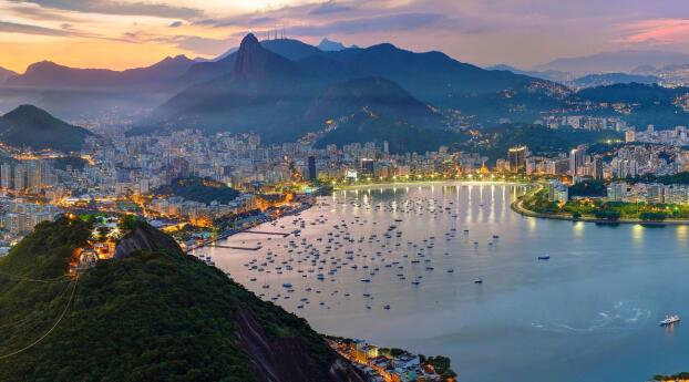 Rio de Janeiro HD Brazil Cityscape Wallpaper 1440x3160 Resolution