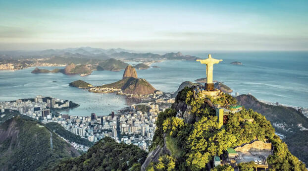 Rio de Janeiro HD Cityscape Brazil Wallpaper 1080x2400 Resolution