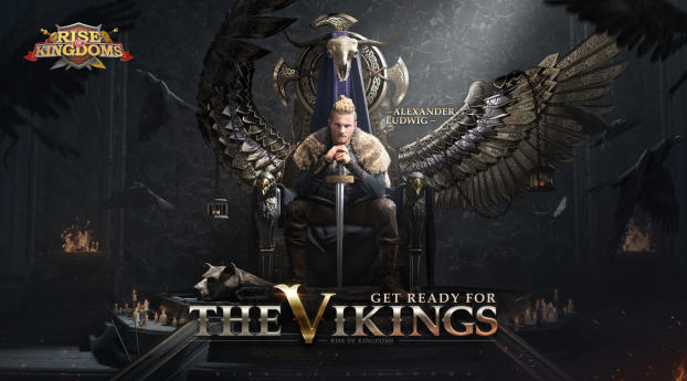 Rise of Kingdoms x The Vikings Wallpaper 1080x2256 Resolution