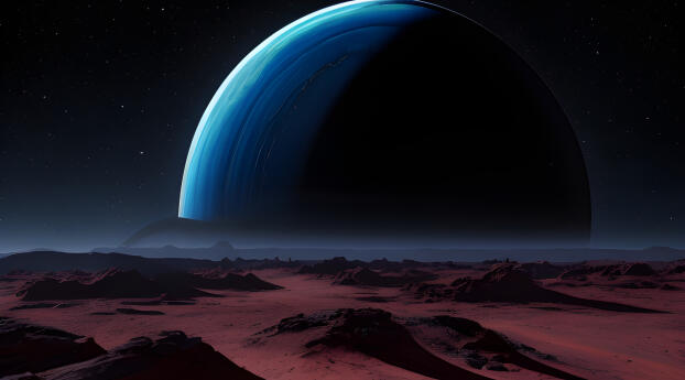 Rise of New Planet Cool 2023 AI Art Wallpaper 600x1024 Resolution