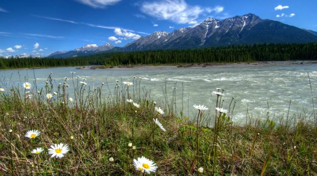 rivers of canada, parks, landscape Wallpaper 1360x768 Resolution