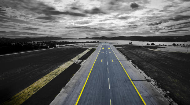 road, markings, overcast Wallpaper 2560x1600 Resolution