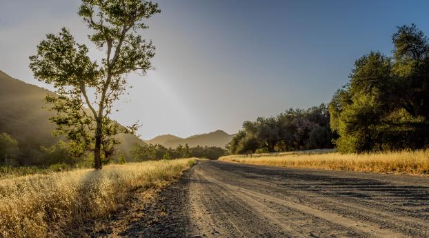 road, trees, mountains Wallpaper 640x1136 Resolution