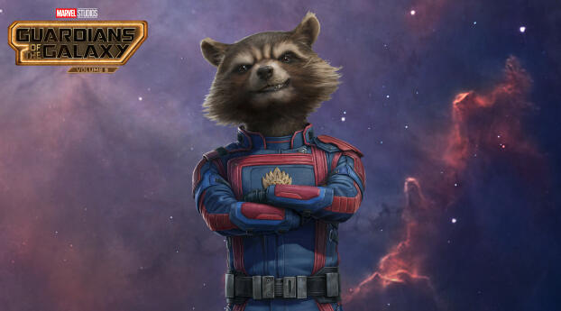 Rocket Raccoon Guardians of the Galaxy Warrior Wallpaper