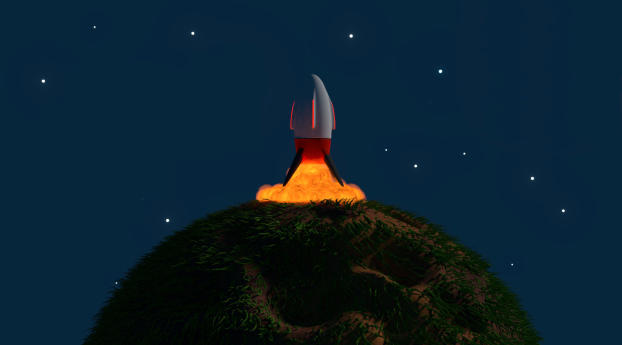 Rocket to Mars Wallpaper 1440x900 Resolution