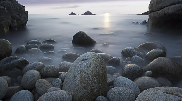 Rocks Stones Sea Sky Wallpaper 480x854 Resolution