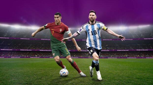 1024x768 Ronaldo vs Messi FIFA World Cup 2022 1024x768 Resolution Wallpaper,  HD Sports 4K Wallpapers, Images, Photos and Background - Wallpapers Den