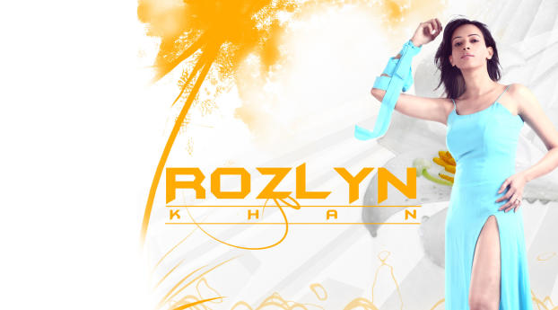 Rozlyn Khan Charming HD Pics  Wallpaper 240x320 Resolution