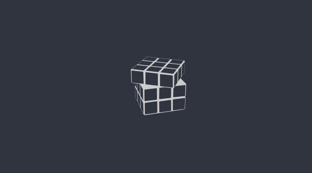 Rubiks Cube Minimalism Wallpaper 1080x2280 Resolution