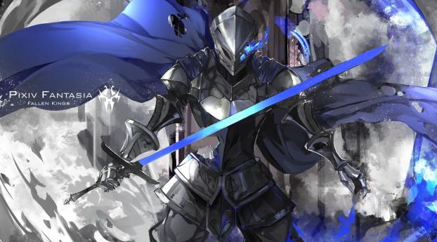 saber iii, pixiv fantasia, sword Wallpaper 1080x2160 Resolution