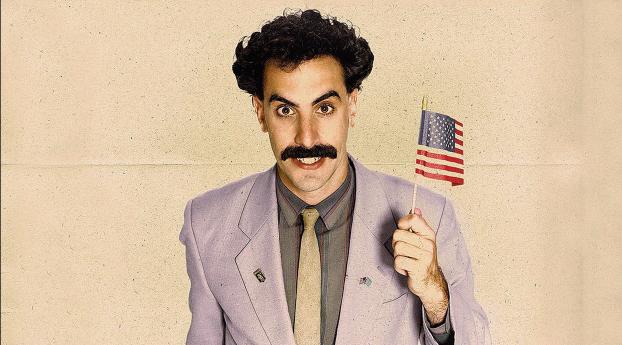 Sacha Baron Cohen as Borat Sagdiyev Wallpaper 1280x2120 Resolution