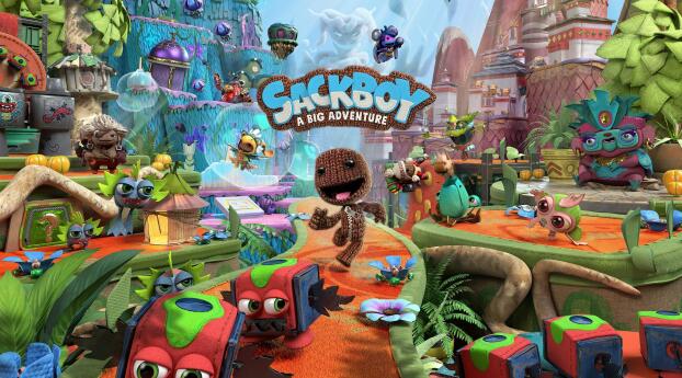 Sackboy A Big Adventure HD Gaming Wallpaper 320x480 Resolution