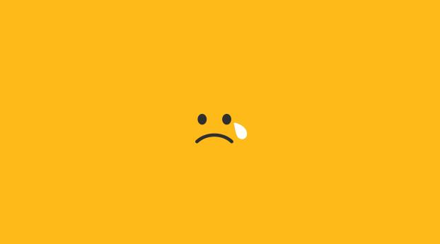 Sad Tears Smiley Minimalism Wallpaper 2560x1600 Resolution