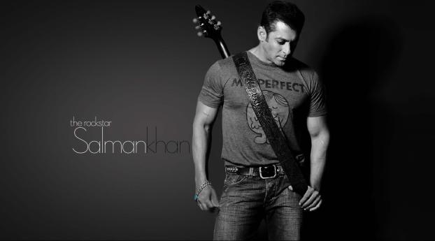 Salman Khan In Black And White  Wallpaper
