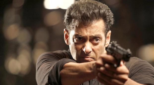 Salman Khan with gun Wallpaper 1280x769 Resolution