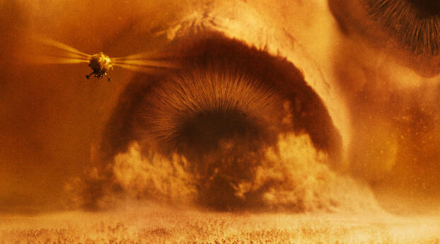 Sandworm Dune Movie Wallpaper