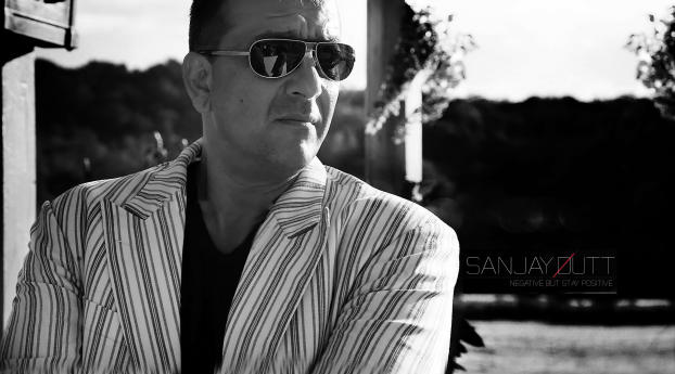 Sanjay Dutt black and White wallpapers Wallpaper 1600x1200 Resolution