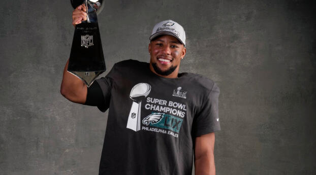 Saquon Barkley SBLIX Super Bowl 2025 Wallpaper