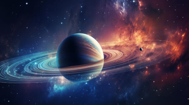 Saturn HD Space Wallpaper