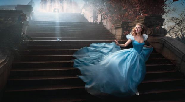 Scarlett Johansson as Cinderella wallpaper Wallpaper 480x320 Resolution