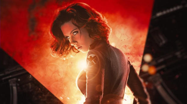 Scarlett Johansson Black Widow Movie Poster Wallpaper 1080x2232 Resolution