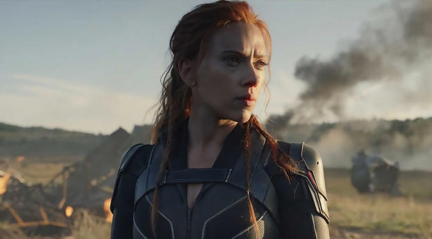 Scarlett Johansson In Black Widow Movie Wallpaper 1080x2220 Resolution