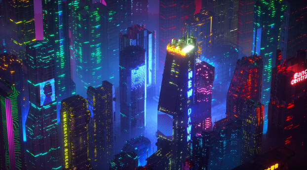 Sci Fi City HD 2060 Wallpaper