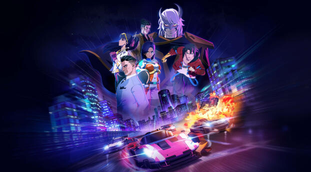 Screamer 2026 Gaming Poster Wallpaper 1366x768 Resolution