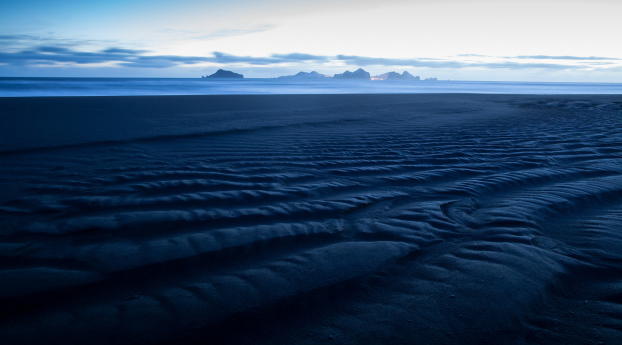 sea, horizon, sand Wallpaper 1024x768 Resolution