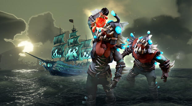 Sea Of Thieves HD Creatures Wallpaper 240x320 Resolution