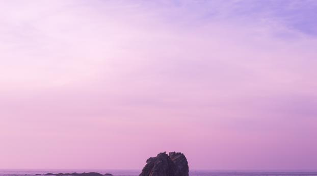 sea, stone, sky Wallpaper 640x1136 Resolution