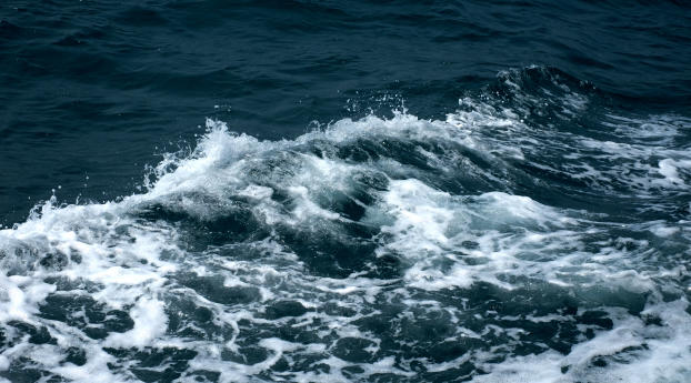 sea, waves, foam Wallpaper 1600x900 Resolution