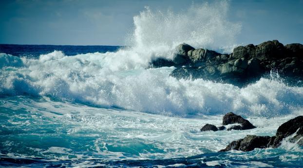 sea, waves, splashes Wallpaper 1280x1024 Resolution