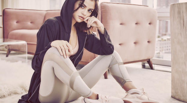 Selena Gomez Puma Campaign Wallpaper 1080x1080 Resolution