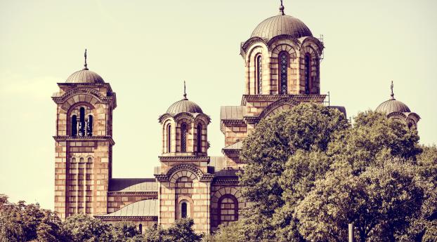 serbia, church, architecture Wallpaper