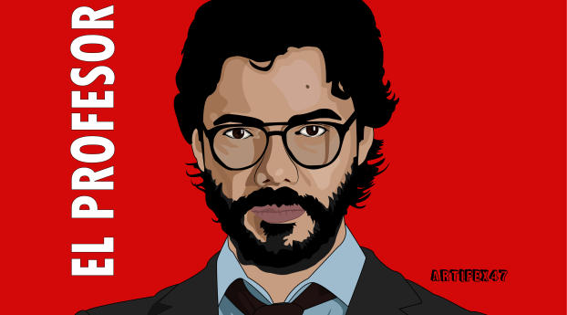 Sergio Marquina as The Professor Wallpaper 480x854 Resolution