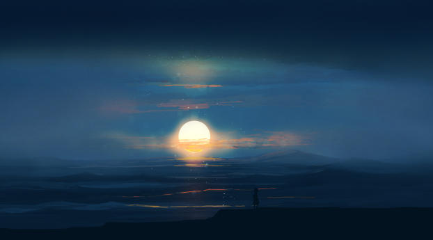 Setting Sun In The Hill Station Wallpaper 1080x2316 Resolution