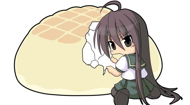 shakugan no shana, girl, white bread Wallpaper 1080x2340 Resolution