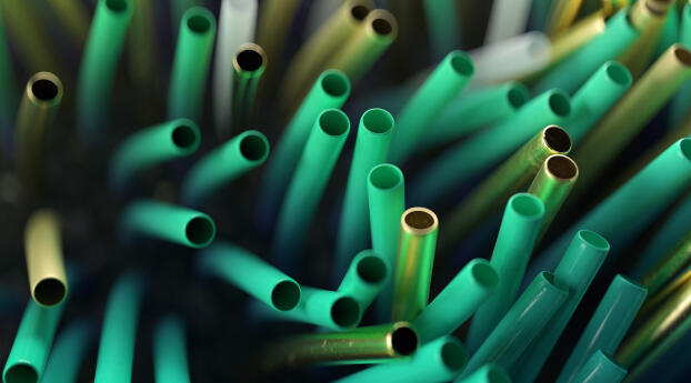 Shapes HD Green Pipes Wallpaper 1920x1080 Resolution